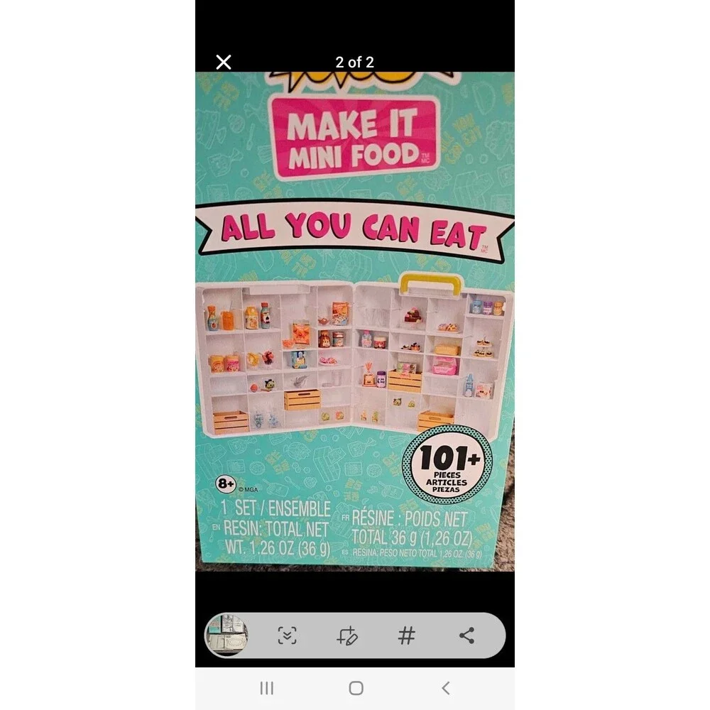 MGA's Mini Verse Make It Mini Food ALL YOU CAN EAT Collection 101+ Pieces NEW